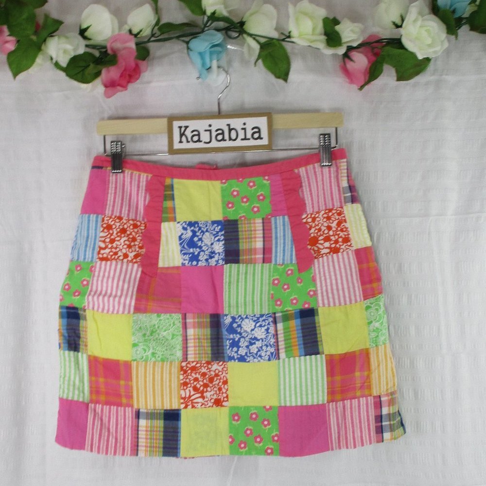 LILLY PULITZER Patches Skirt Size 4